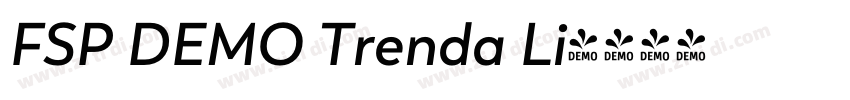 FSP DEMO Trenda Li字体转换 FSP DEMO Trenda Li字体转换